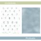 Preview: Streublumen blau - Wiesentraum blau - Designpapier